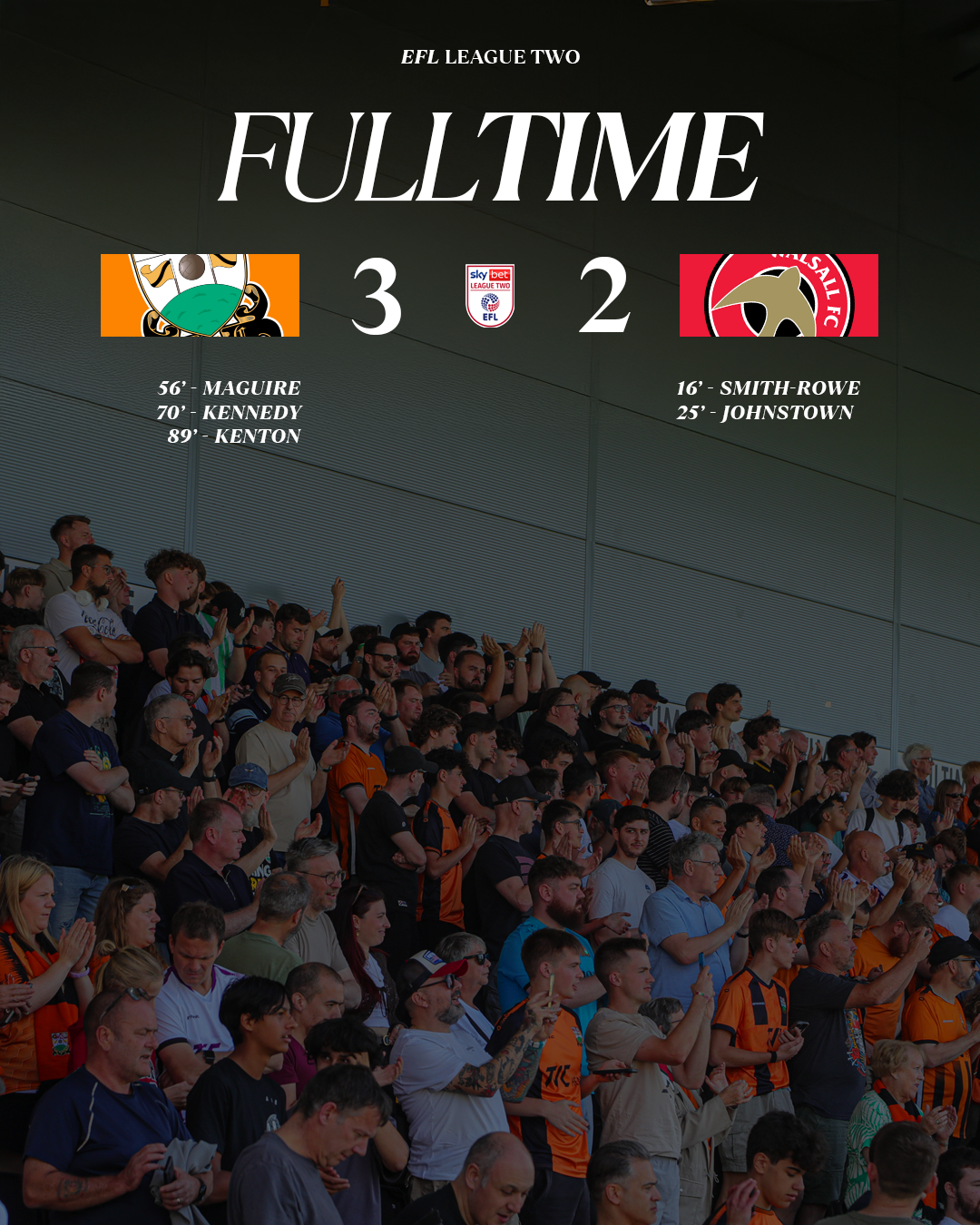 Barnet FC matchday content template — Starting XI, lineup or fulltime result graphic