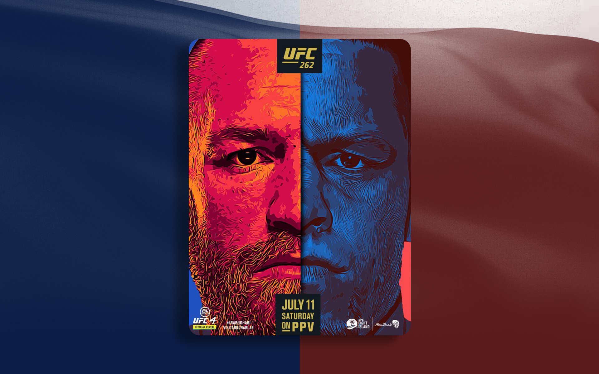 UFC event key art poster remake