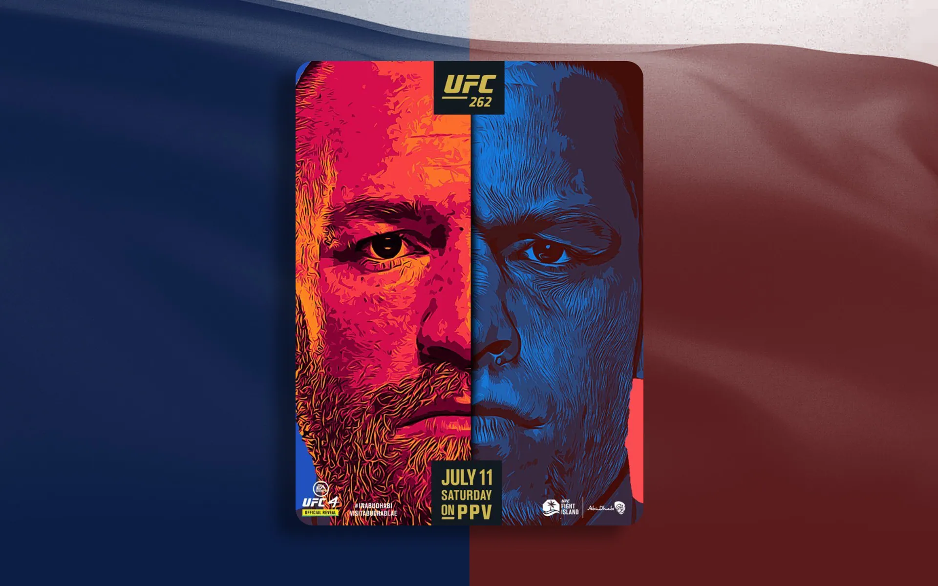 UFC event key art poster remake