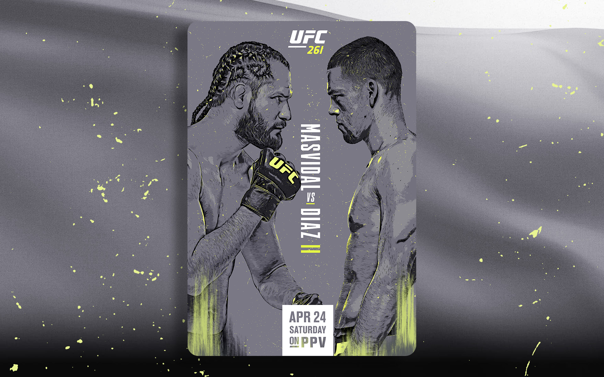 UFC event key art poster remake