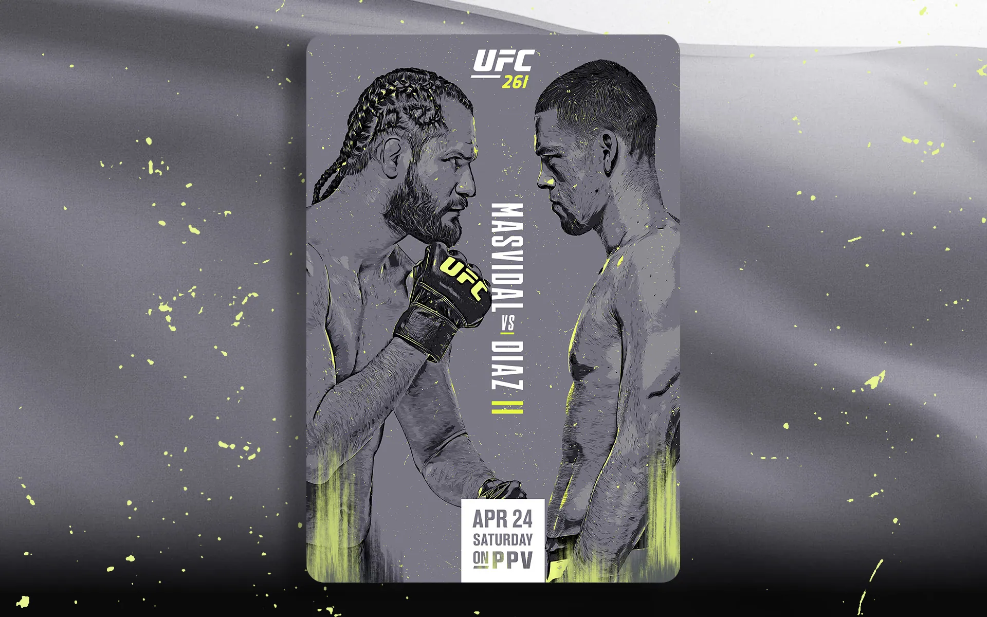 UFC event key art poster remake