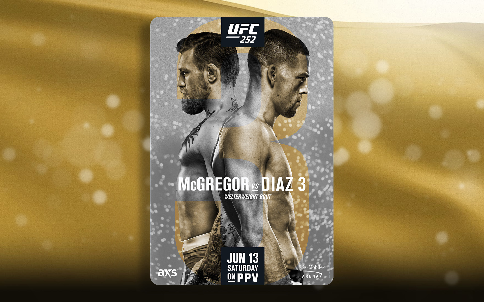 UFC event key art poster remake