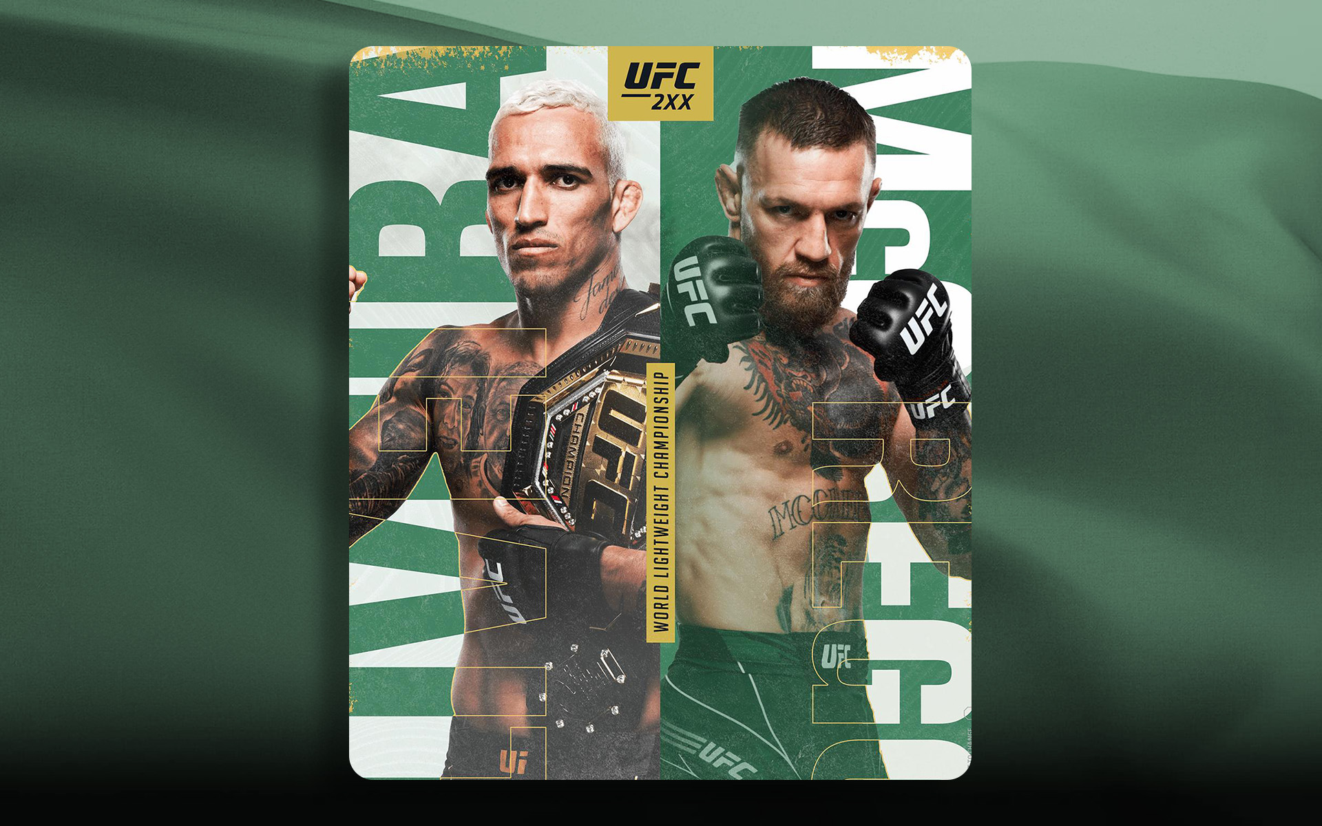 UFC event key art poster remake